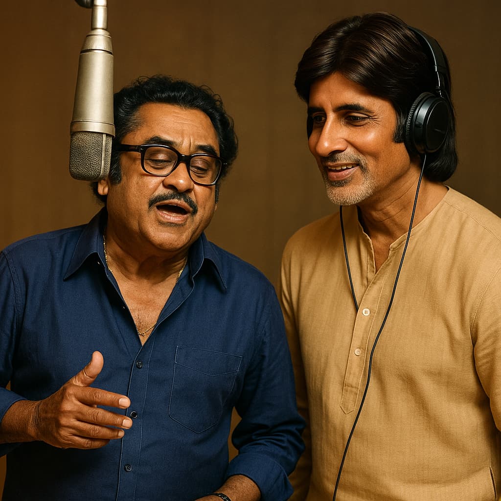 Amitabh Bachchan and Kishore Kumar