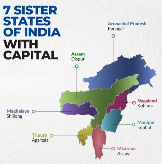 Seven Sisters States of India 